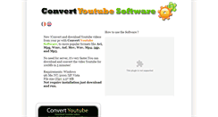 Desktop Screenshot of convertyoutubesoftware.com