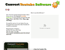 Tablet Screenshot of convertyoutubesoftware.com